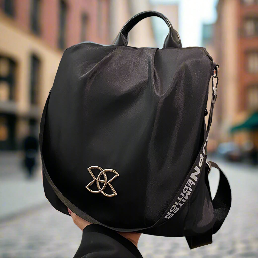 Compact Lightweight Open Space Backpack in Mocha or Midnight