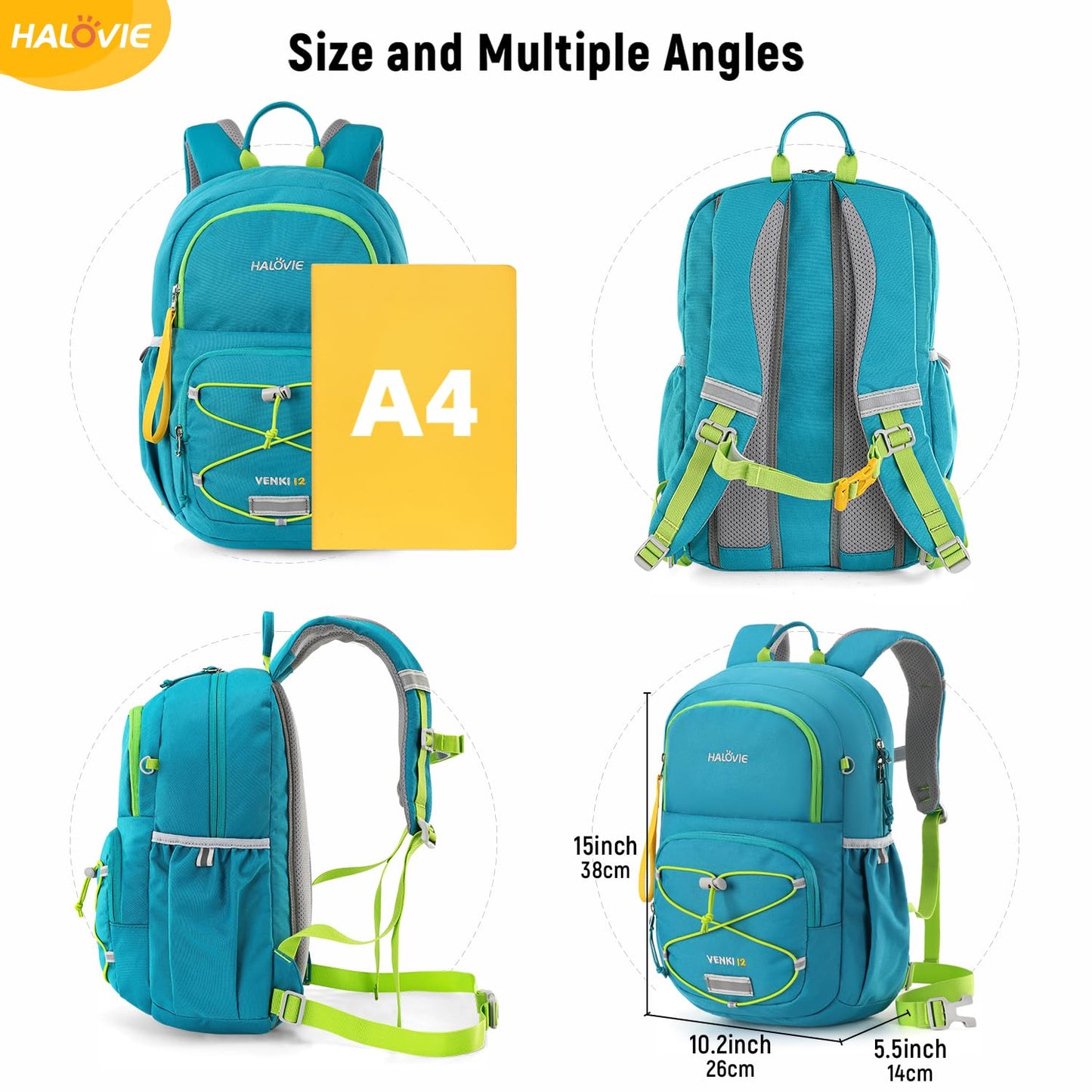 HALOVIE Kids Travel Backpack Lightweight Small Kids Daypack Preschool Kindergarten Children SchoolBag for Boys Girls