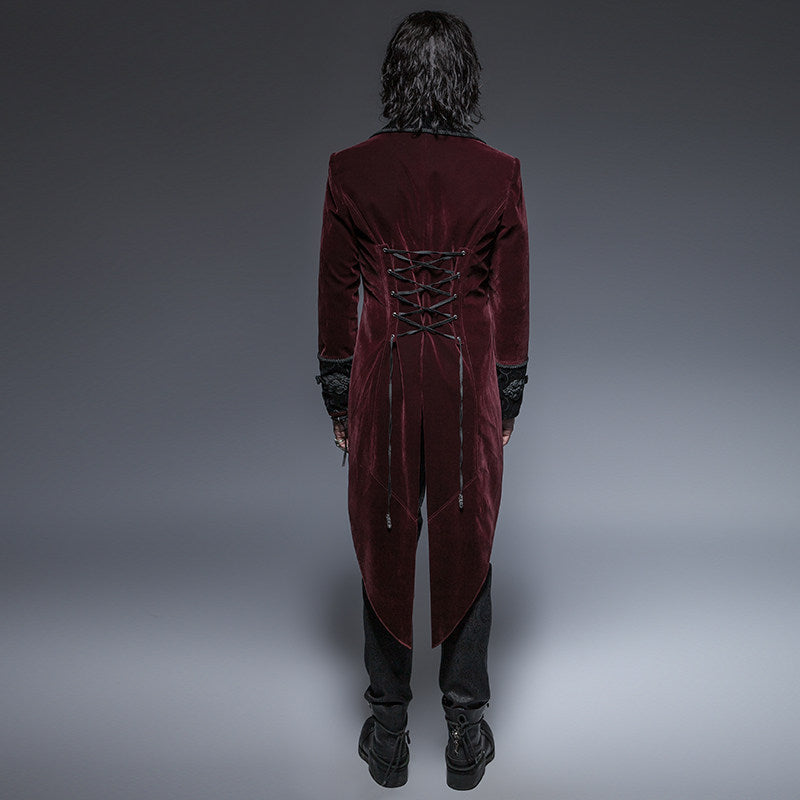 Retro Gentlemans Scissor-Tail Tuxedo Mens Coat