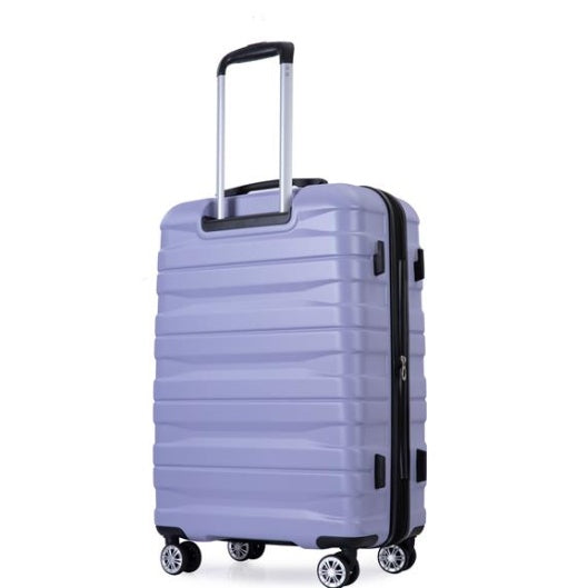 3-Piece Expandable Luggage Set (Light Purple)