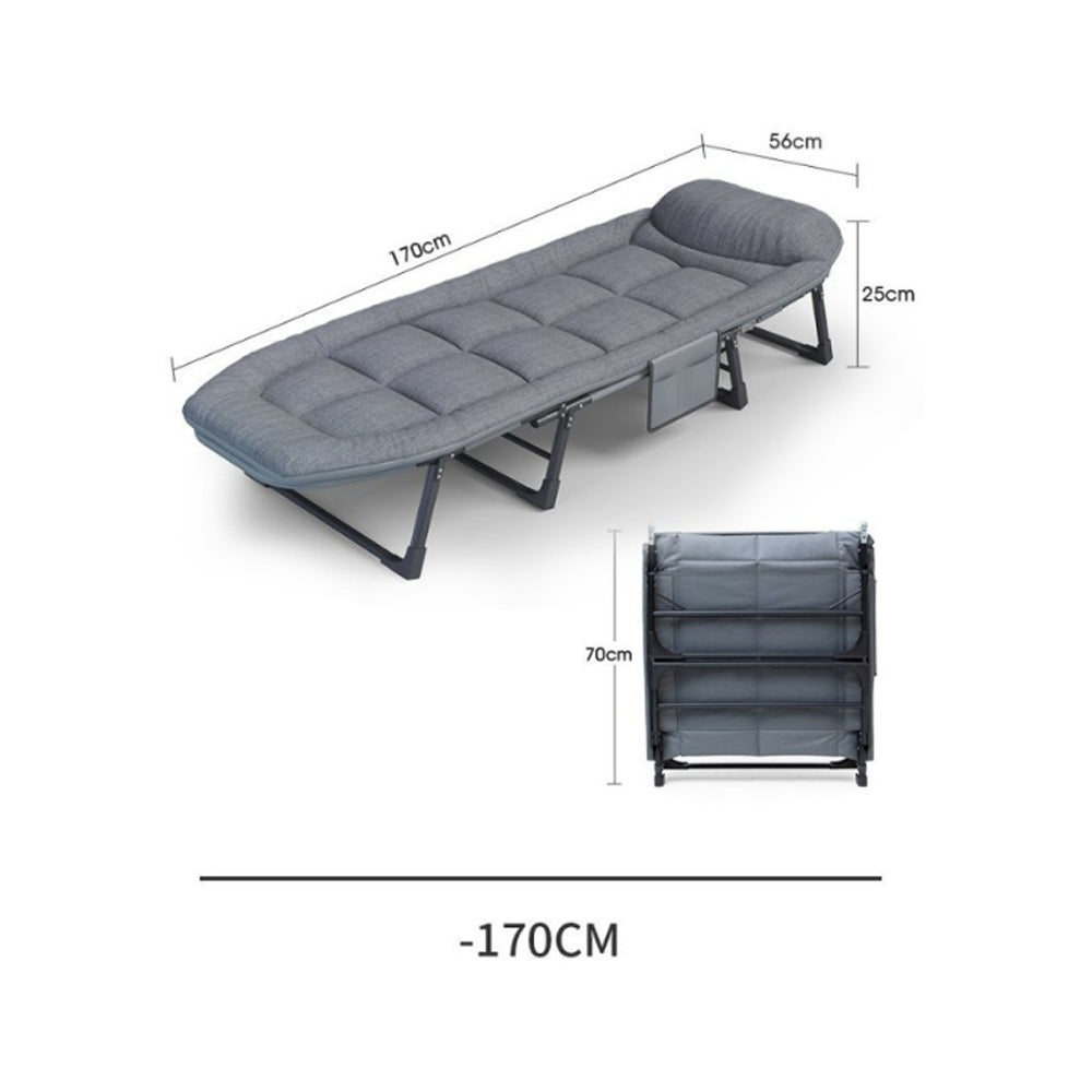 ATORPOK All In One Camping Cot For Adults Heavy Duty 450 Lbs Capacity, Portable Folding Bed With Built In Cushion Pillow, Lightweight Compact Design Includes Carry Bag For Indoor Outdoor Use