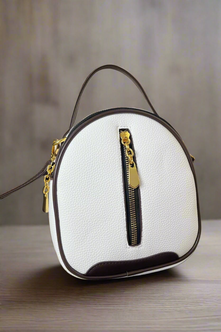 Petite Arch Top Handbag in White