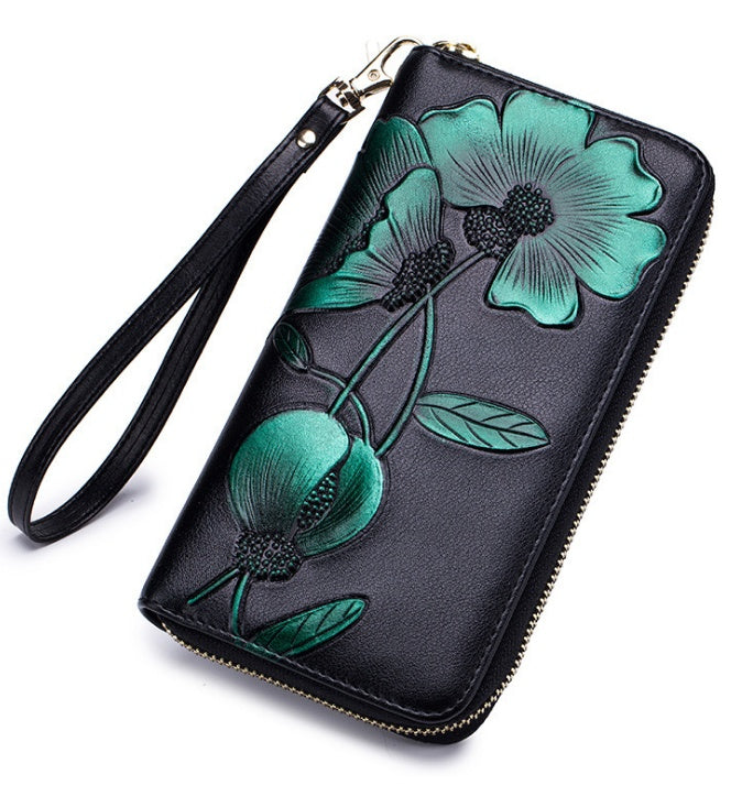 Bauhinia leather handbag