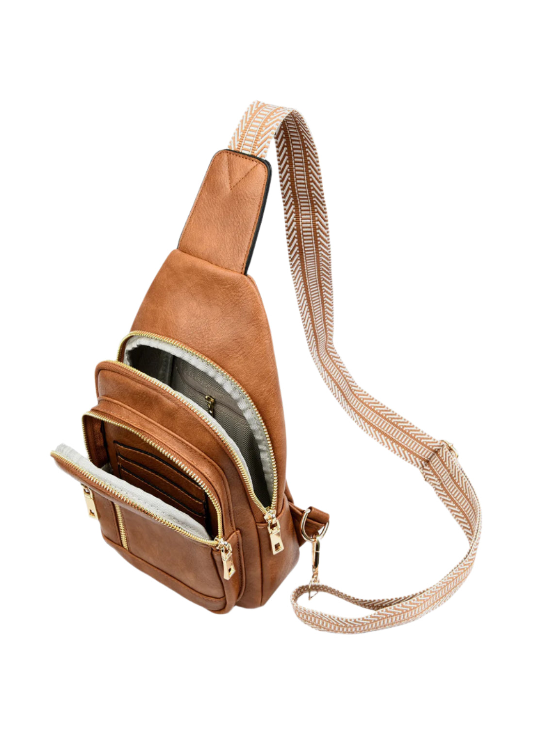 Crossbody Bag available in Peach, Beige, Brown and Black