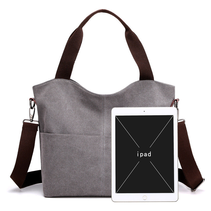 Shoulder women bag canvas bag