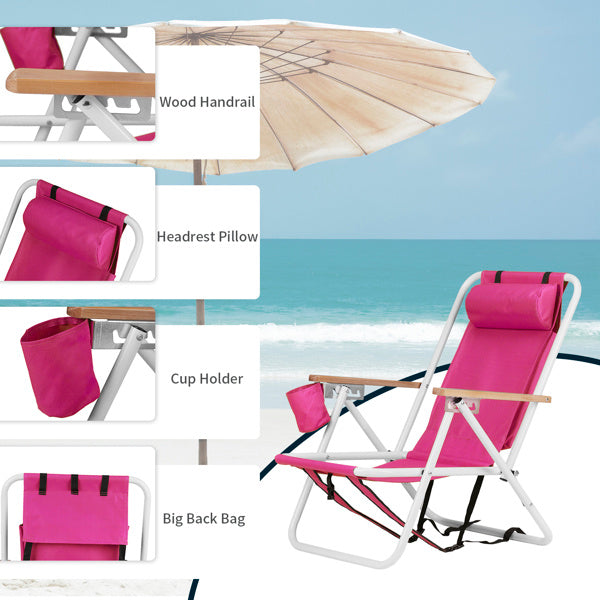 1pc 23x21.7x31.5in Beach Chair