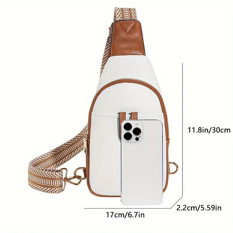 Stylish Sling Bag with Adjustable Strap and Multiple Compartments