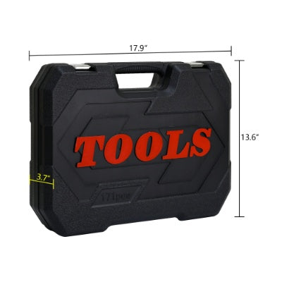 Ool Set Socket And Ratchet Wrench Toolbox, 171pcs   Set 216pcsTool Box, Universal Home Car Repair Tool Set For Men And, Perfect For Homeowners, DIY Enthusiasts, And Mechanics