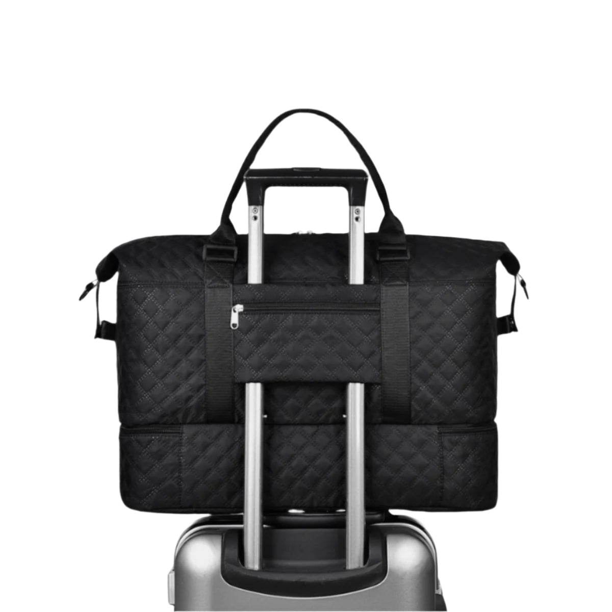 Diamond Grid Oxford Cloth Oversize Travel Bag (Shown in Jam)