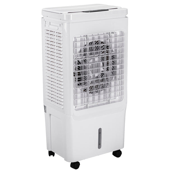 FREE U.S. SHIPPING! “Menofan Maxi” 10-Gallon ZOKOP FLS-Z33DR Electric Fan 110V 150W 40L With Remote Control, With LCD Display, With 4 Ice Crystals, With Casters, ABS Plastic, White