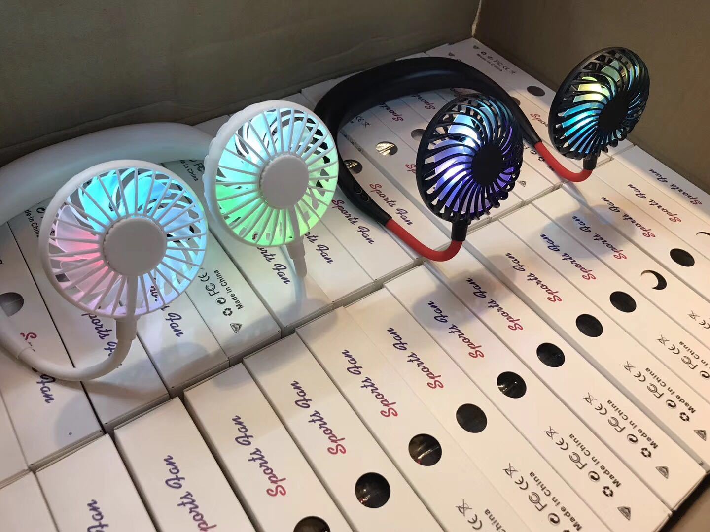 Rechargeable Portable Lazy Neck Fan for Travelers, Beachgoers and the Elderly