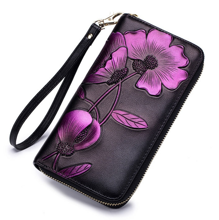 Bauhinia leather handbag