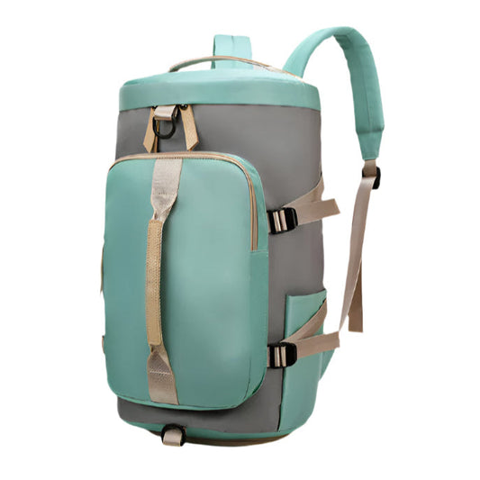 Oversized Waterproof Two-Tone or Solid Color Large Backpack with Top Handle - Space for Shoes and Other Essentials