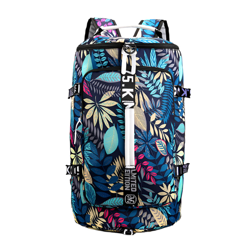 Oversized Waterproof Two-Tone or Solid Color Large Backpack with Top Handle - Space for Shoes and Other Essentials