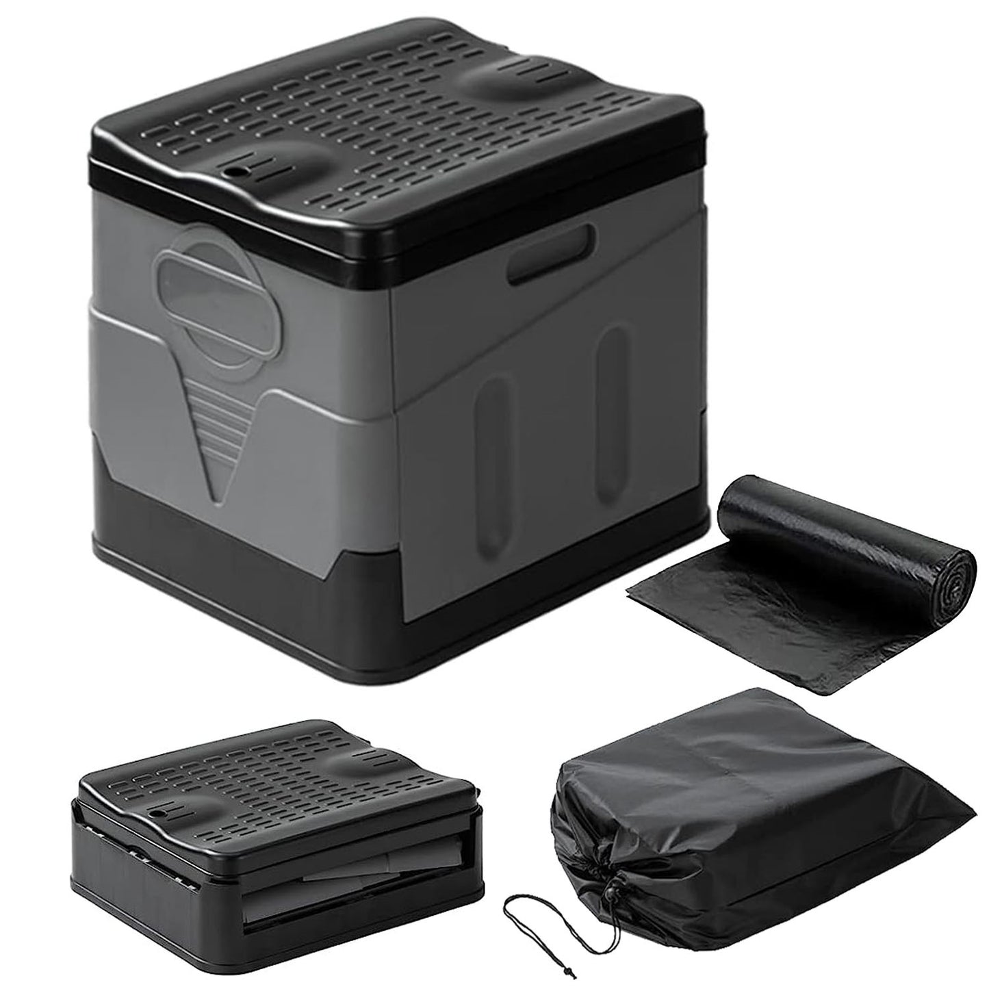 Portable Toilet With Handbag, Collapsible Emergency Toilet With Lid - Not Shipped On Weekends