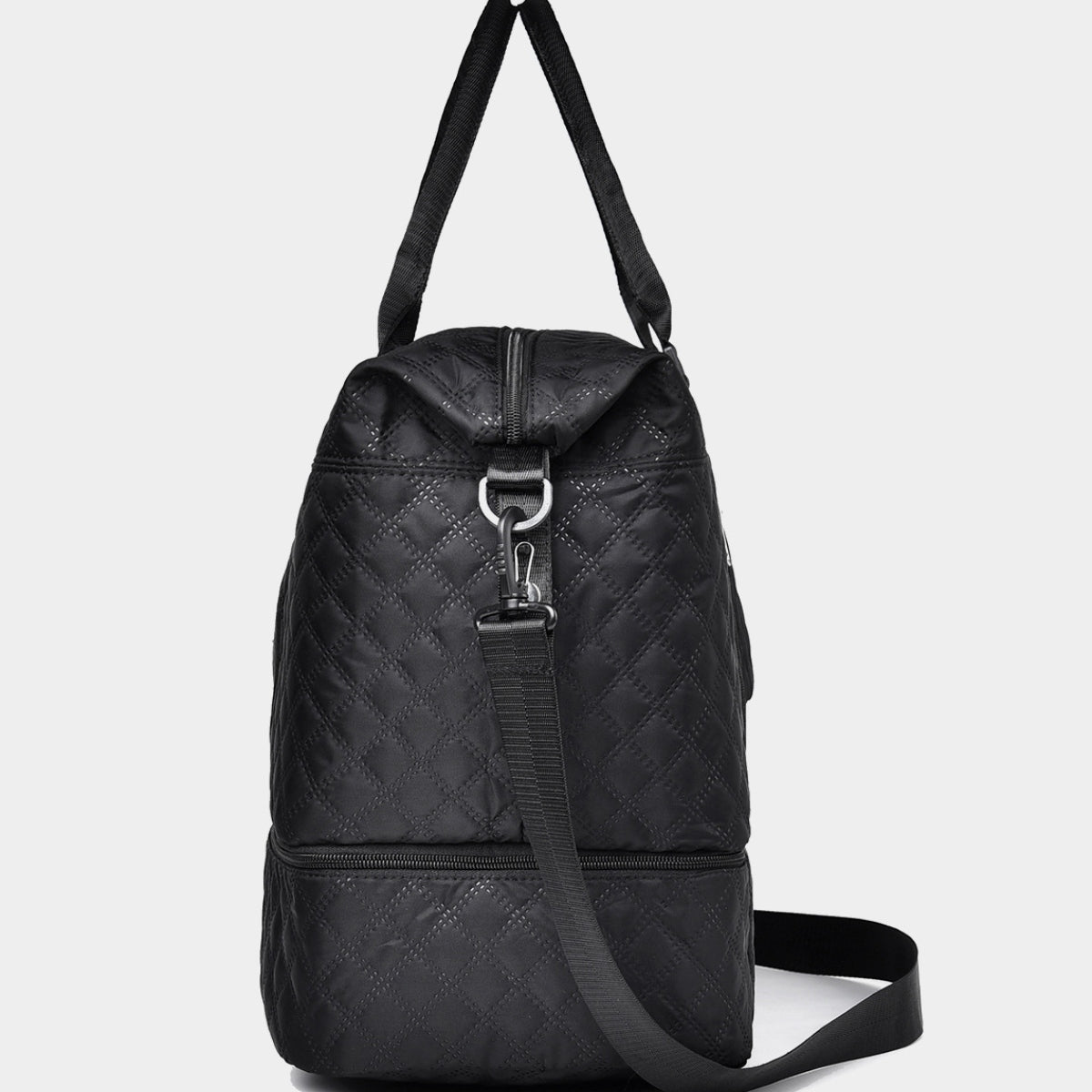 Diamond Grid Oxford Cloth Oversize Travel Bag (Shown in Jam)