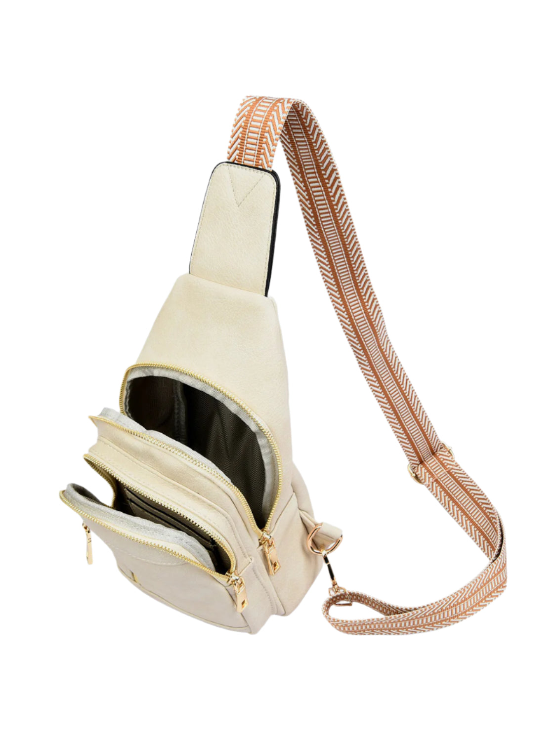 Crossbody Bag available in Peach, Beige, Brown and Black