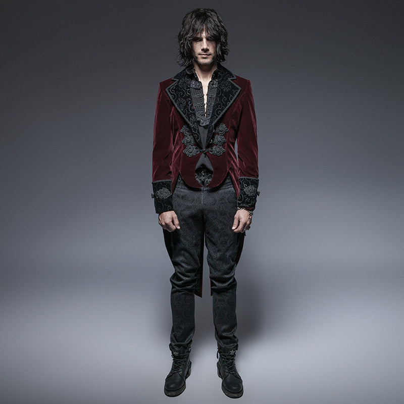 Retro Gentlemans Scissor-Tail Tuxedo Mens Coat