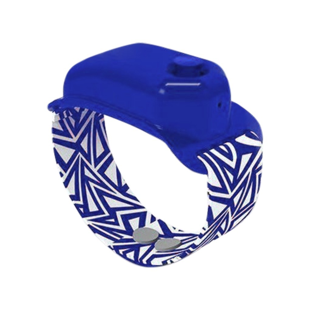 Stylish Refillable Hand Sanitizer Bracelet with Geometric Pattern in Multiple Colors