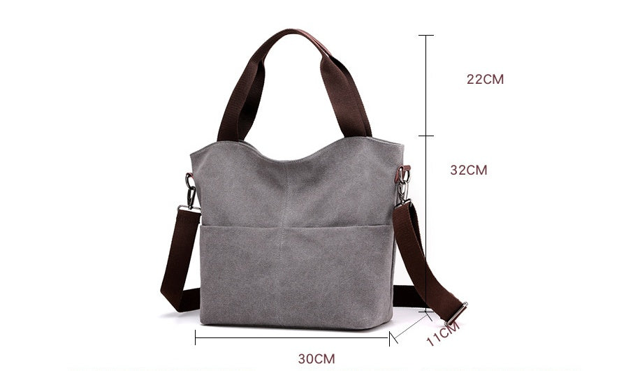 Shoulder women bag canvas bag