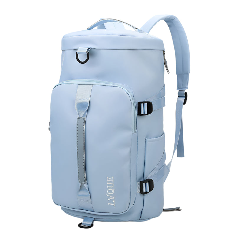 Oversized Waterproof Two-Tone or Solid Color Large Backpack with Top Handle - Space for Shoes and Other Essentials