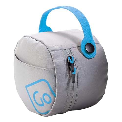 Go Travel Universal Pillow Packer, Ideal for Carrying Travel Pillow, Compatible with Most Memory Foam Pillows, Perfect for Airplane, Bus, Car, and Train Journey, Travel Essentials, Blue