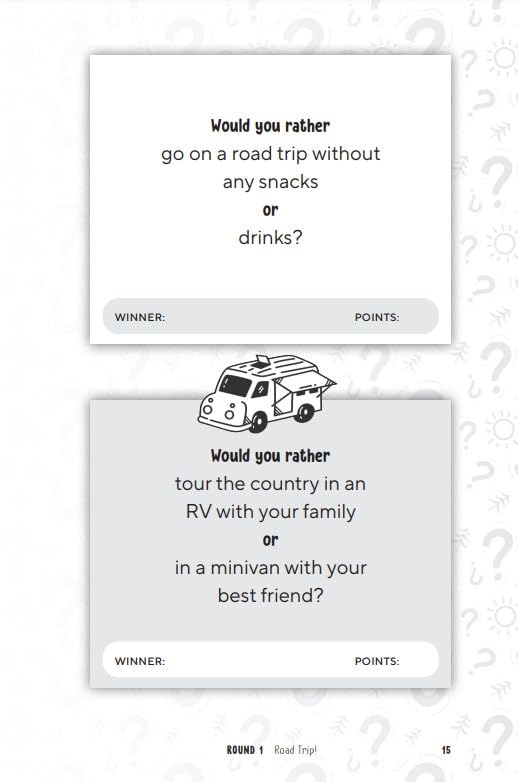 Would You Rather? Summer Edition: Laugh-Out-Loud Game for Camping, Road Trips, and Vacation Travel