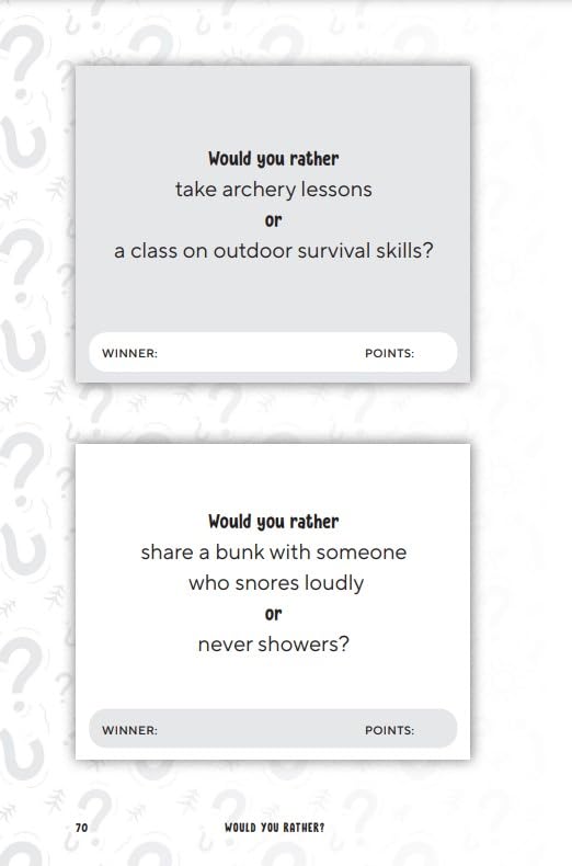 Would You Rather? Summer Edition: Laugh-Out-Loud Game for Camping, Road Trips, and Vacation Travel