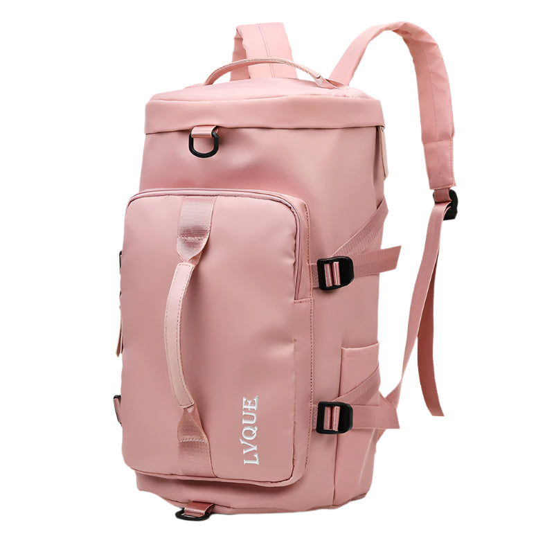 Oversized Waterproof Two-Tone or Solid Color Large Backpack with Top Handle - Space for Shoes and Other Essentials