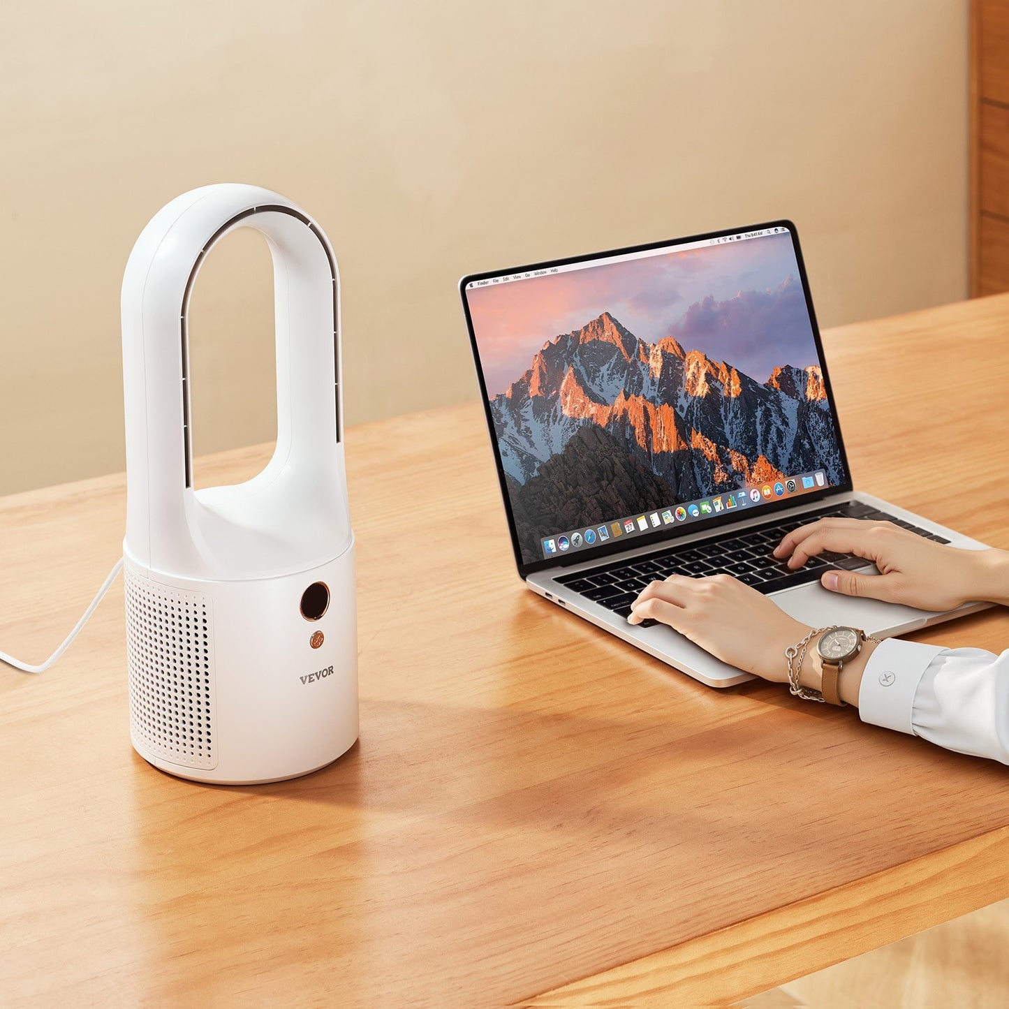 FREE U.S. SHIPPING! Portable 6-Speed Desktop  Bladeless Quiet Table for Bedroom and Office