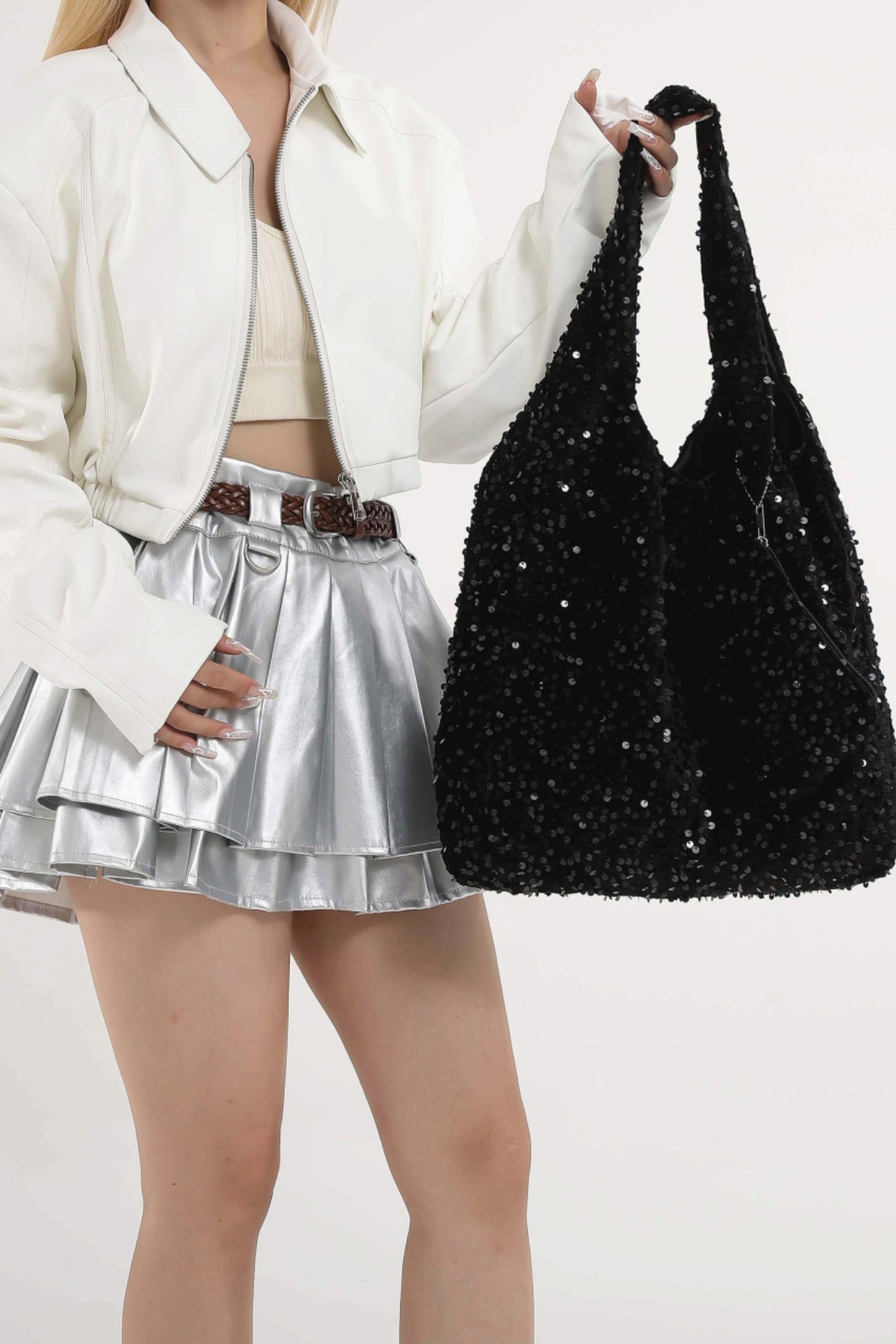 Shimmer Sequin Handbag