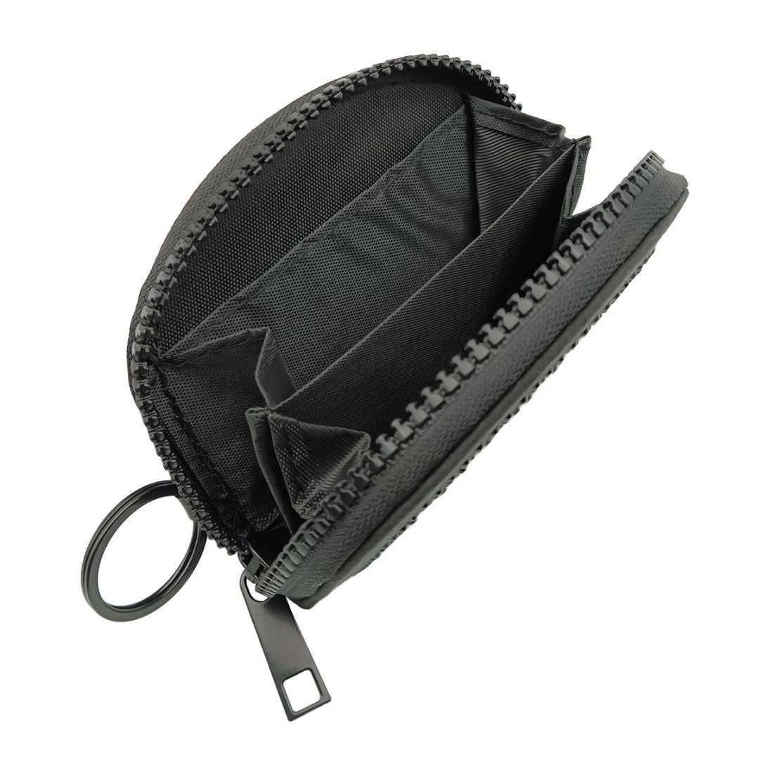 Hot Diamond Pouch Curved Wallet Black