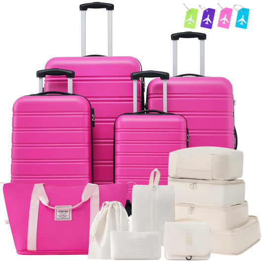 Hardshell Suitcase Set Of 4 Pieces, Light 16 Inches, 20 Inches, 24 Inches, 28 Inches, Luggage Case.