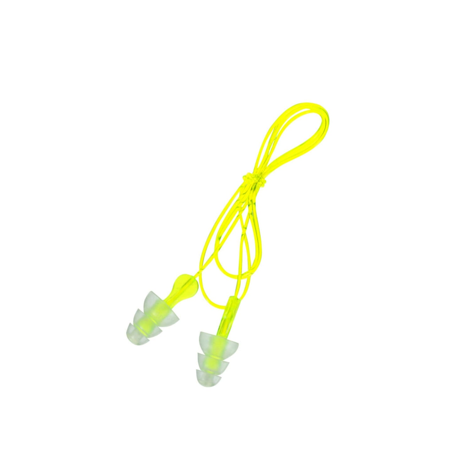 Peltor Sport Tri-Flange Corded Reusable Earplugs, 3 Pair, Noise Reduction Rating (NRR) 26 dB, Comfortable Fit, Ideal For Range, Shooting & Hunting, Washable and Corded, Neon Yellow (97317-10C)