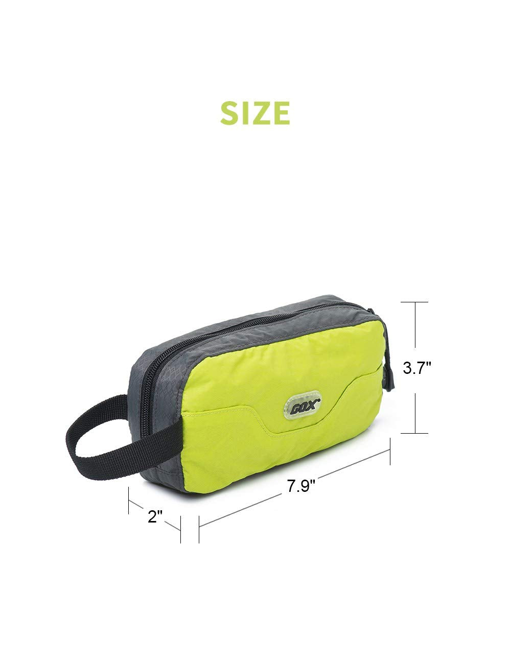 Travel Toiletry Bag or Dopp Kit (Green)