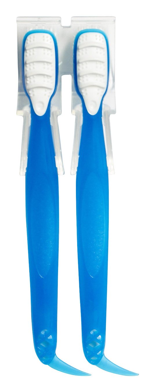 Crest Mini Disposable Toothbrushes with Toothpaste and Pick (2 Brushes per Package)