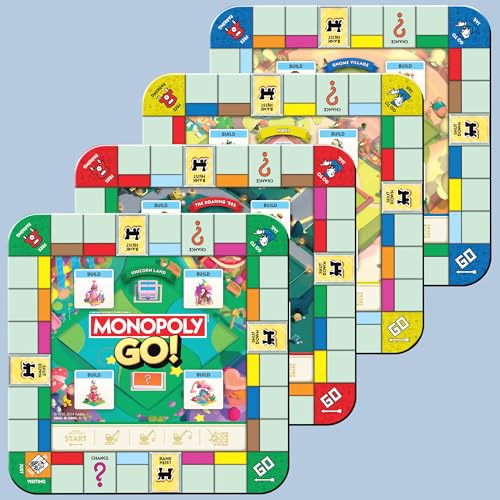 Monopoly GO! Board Game | Inspired by The Popular Mobile Board Game | Ages 8+ | 2-4 Players | 15 Mins. | Family Games | Travel Games for Kids and Adults