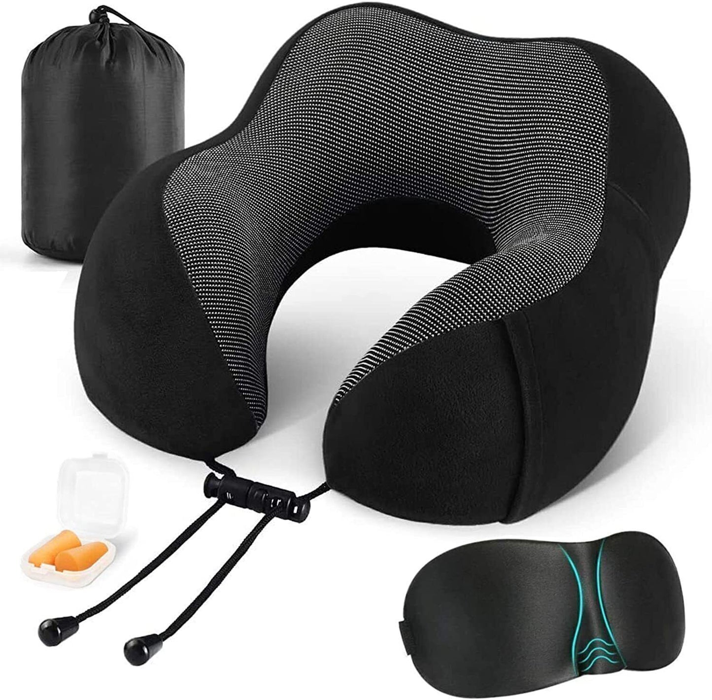 Memory Foam U Shaped Travel Pillow Neck Support Soft Head Rest Car Plane Cushion