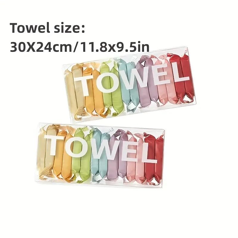 Ultra-Soft Compressed Quick-Drying Cotton Towels (28 Individually-Wrapped Pieces)