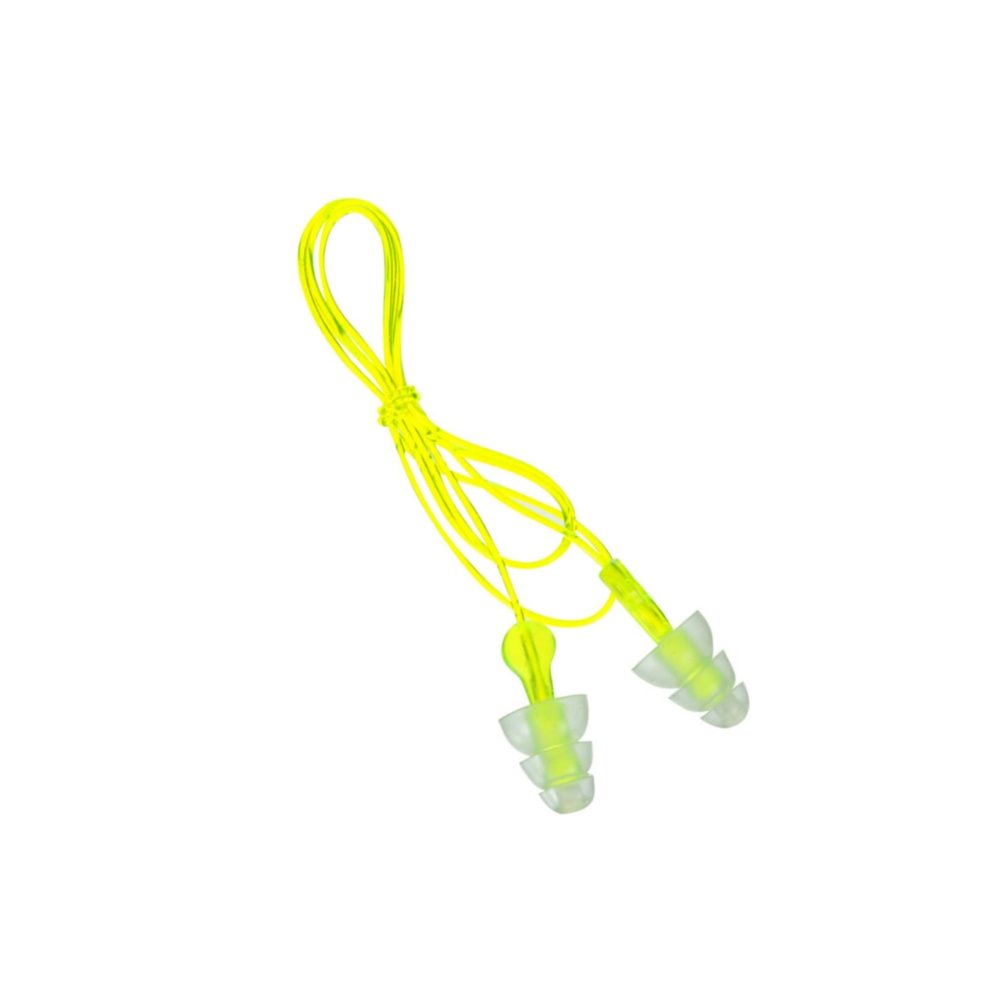 Peltor Sport Tri-Flange Corded Reusable Earplugs, 3 Pair, Noise Reduction Rating (NRR) 26 dB, Comfortable Fit, Ideal For Range, Shooting & Hunting, Washable and Corded, Neon Yellow (97317-10C)