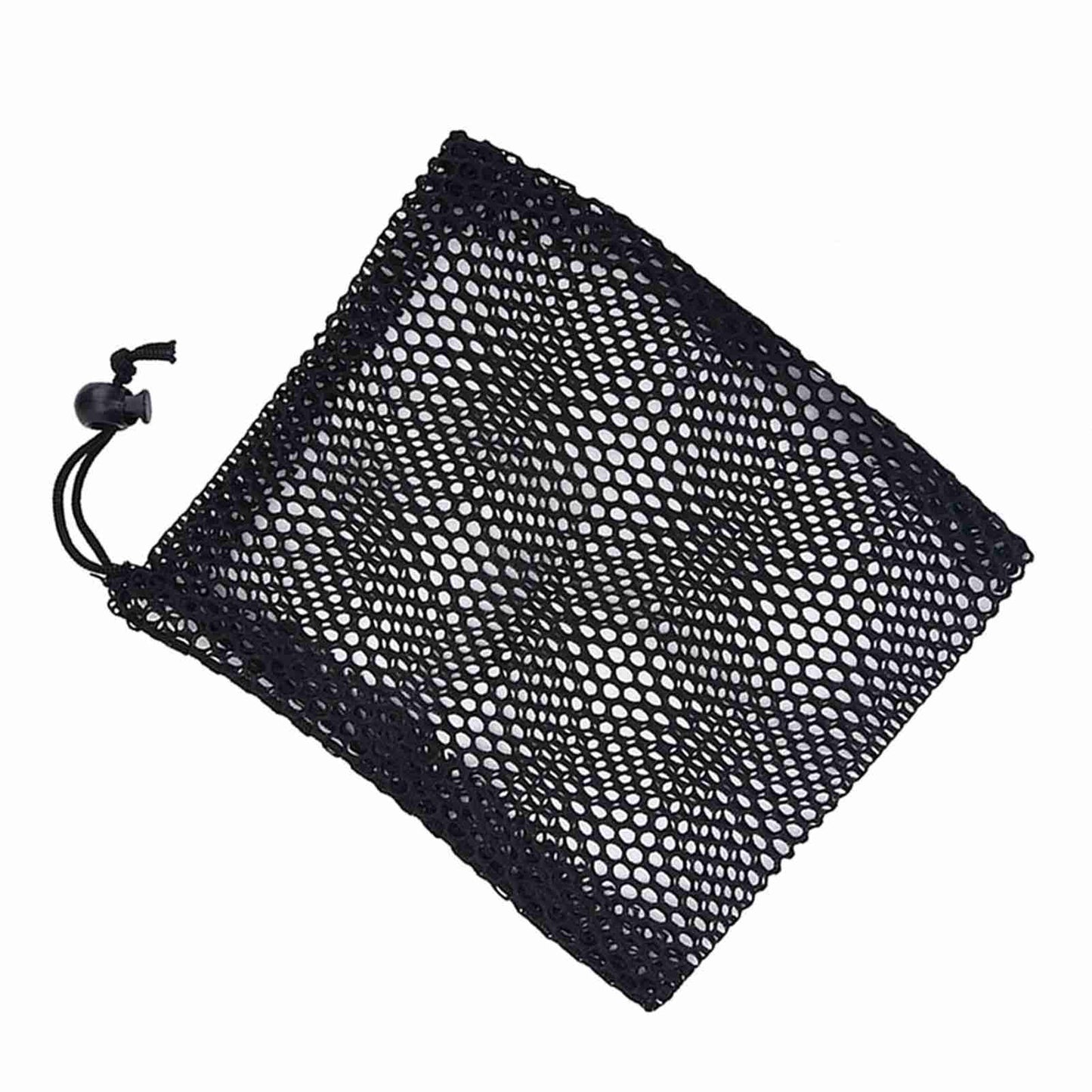 Breathable Black Mesh Drawstring Pouch for Travel Essentials