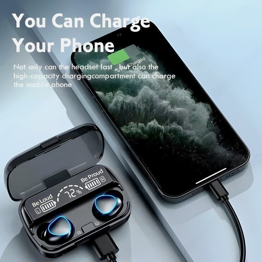 Bluetooth Wireless Headphones TWS Earphones Mini In-Ear Pods For Android