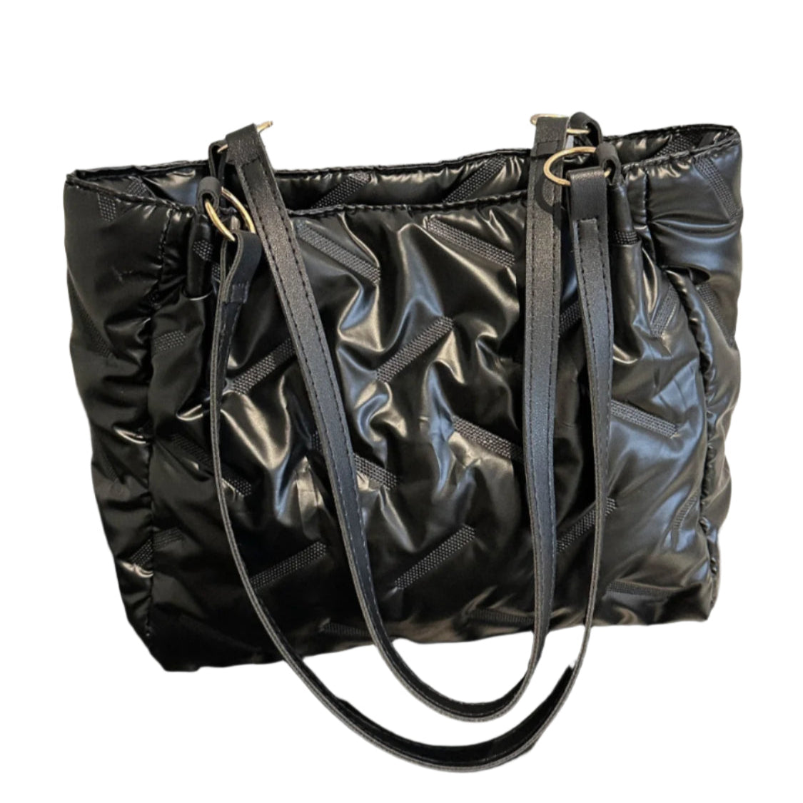 Edgy Metallic Shoulder Bag in Gold, Silver, Pink, Creampuff or Midnight