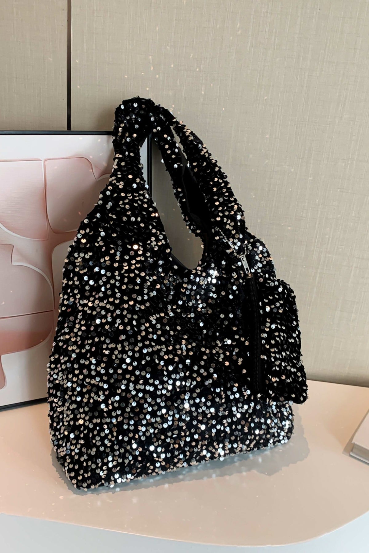 Shimmer Sequin Handbag