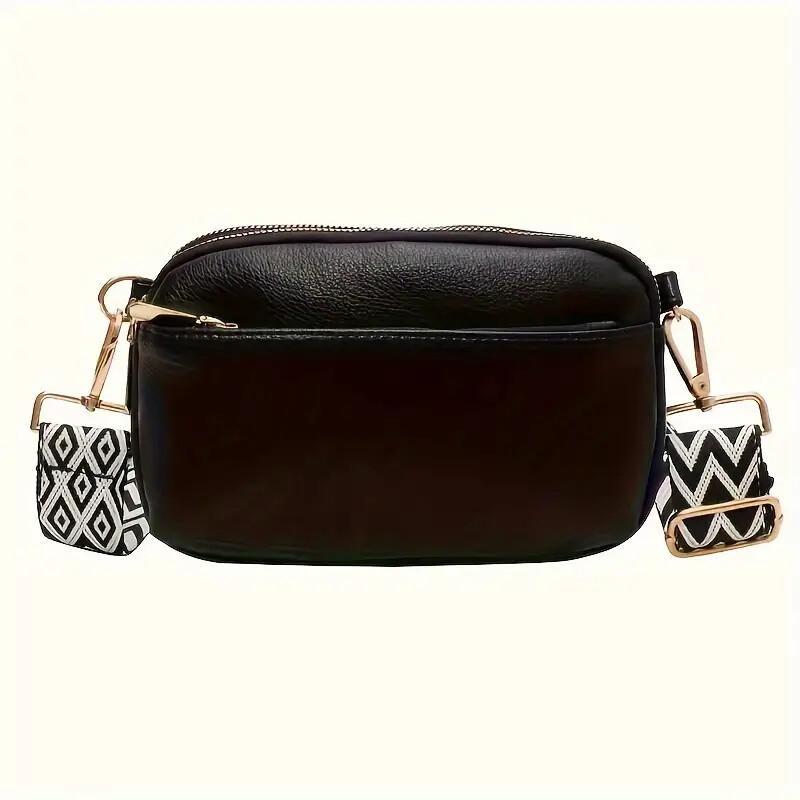 Fashion Puzzle Triple Zip Small Crossbody Bag Lady Bag Woman Oblique Straddle Bag,Shoulder Bag