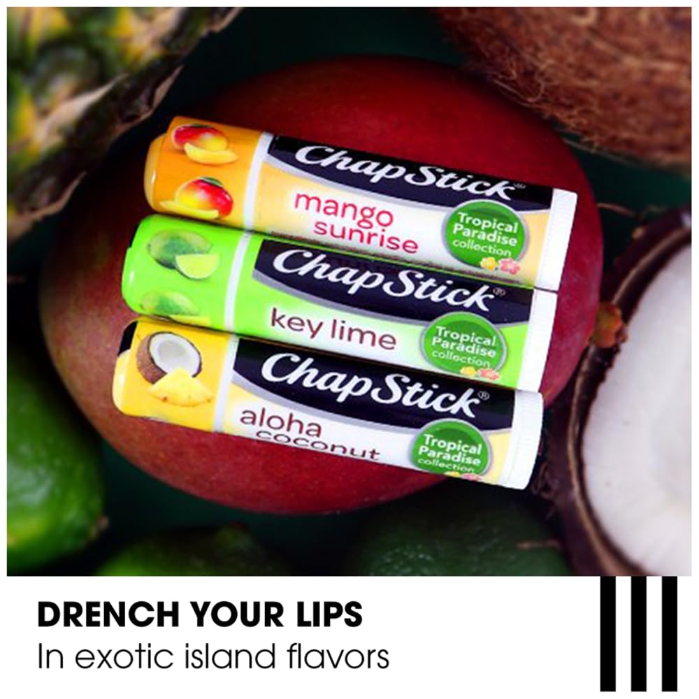 ChapStick Summer Vibes Collection – Tropical Paradise, Mocktail, and I Love Summer Lip Balm Collections, 0.15 Oz Ea (9 Piece Set)