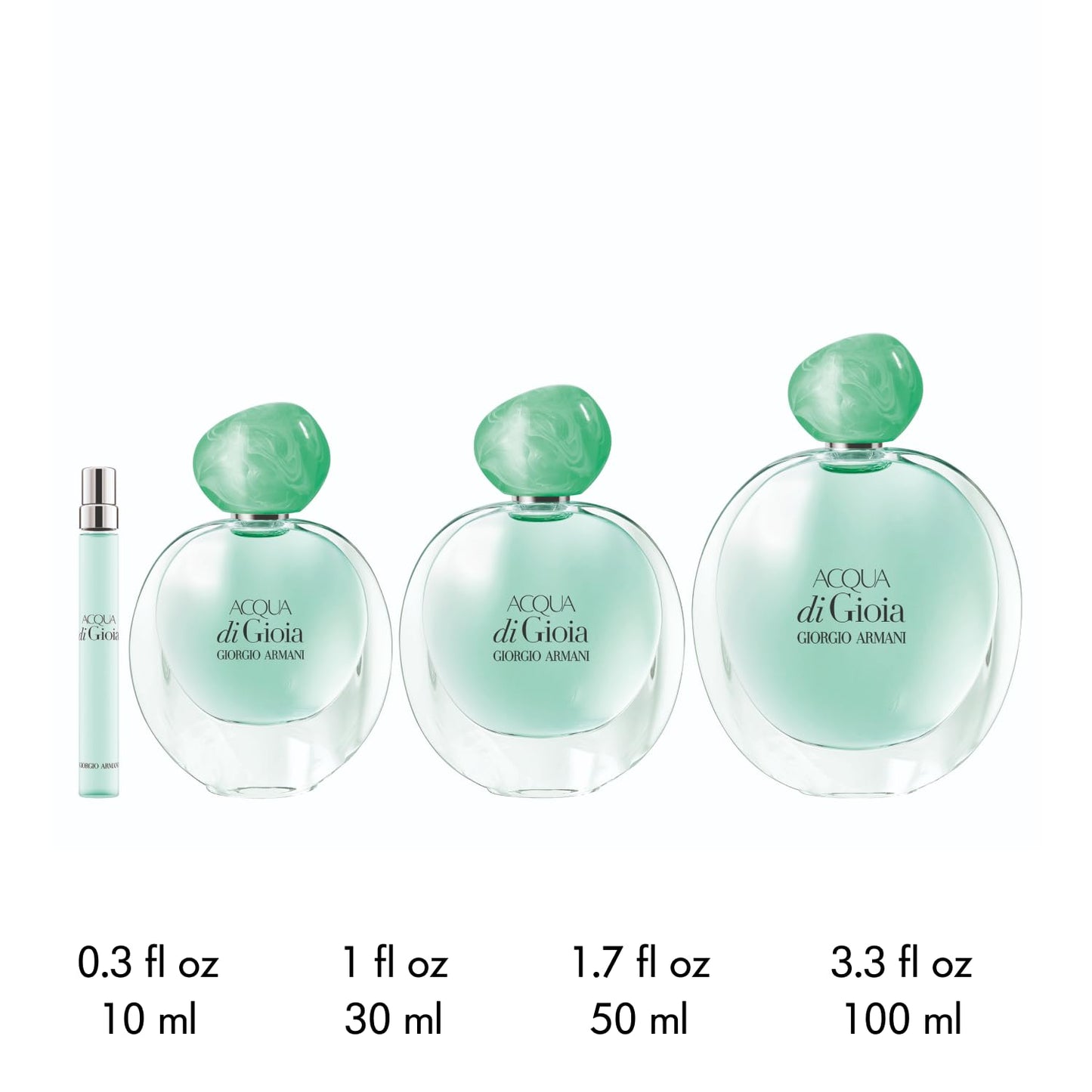 Armani Beauty - Acqua di Gioia - Eau de Parfum - Floral Fruity Fragance for Women - Primofiore Lemon, Water Jasmine, Cedarwood Notes - 0.3 Fl Oz