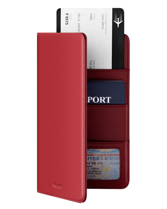 VULKIT Passport Holder Wallet RFID Blocking Travel Wallet for Men & Women