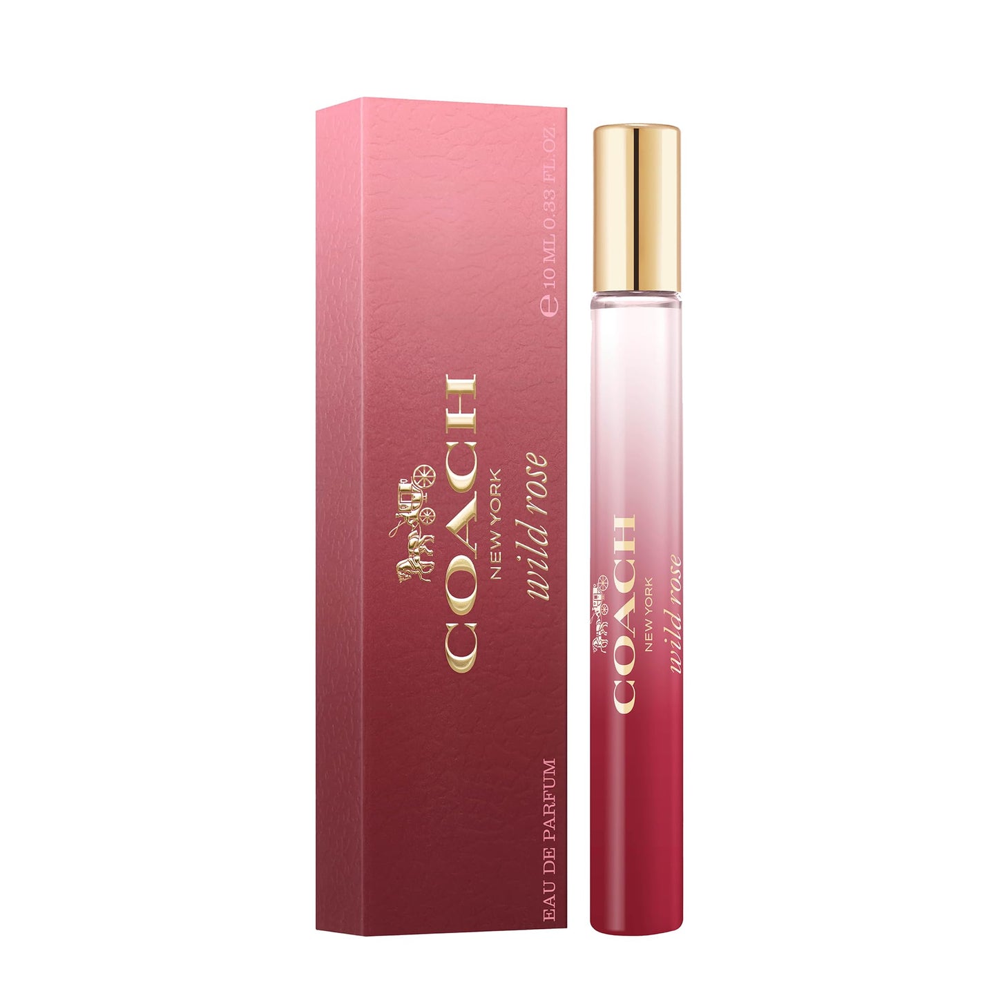 Coach Wild Rose Eau de Parfum Purse Spray - Long Lasting Fragrance with notes of Redcurrant, Wild Rose & Ambroxan - Floral & Gourmand - 0.33 fl. oz.