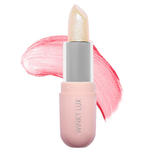 Winky Lux Glimmer Balm, pH Lip Balm, Color Changing Lipstick and Tinted Lip Balm, Vegan & Cruelty Free Lip Balm, Hydrate & Plump, Pink Shimmer Lipstick, Unicorn